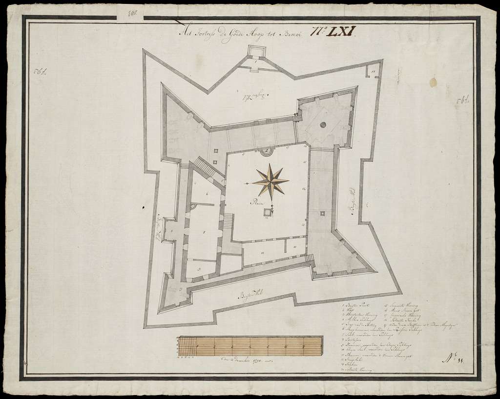 AMH-7735-NA Floor plan of Fort Goede Hoop at Berku - PICRYL Public ...