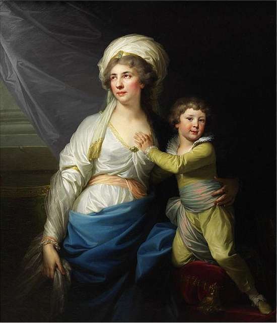 Lampi Anna Potocka With Her Grandson - PICRYL Public Domain Search