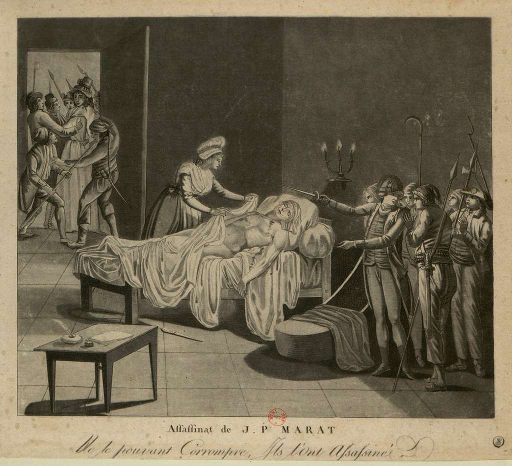 Parodie auf den Tod von Marat