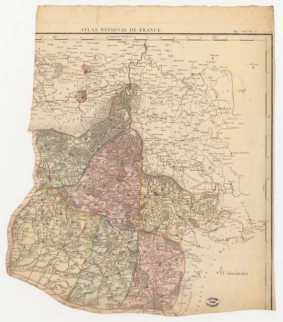 Carte Du Département Des Ardennes - 1790-1793 - PICRYL - Public Domain ...