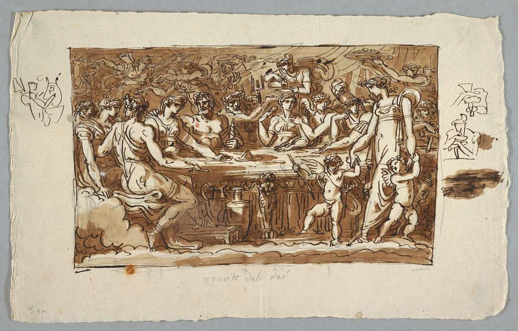 Drawing The Feast Of The Gods Ca 1797 CH 18110685 PICRYL   Drawing The Feast Of The Gods Ca 1797 Ch 18110685 00a43d 1024 