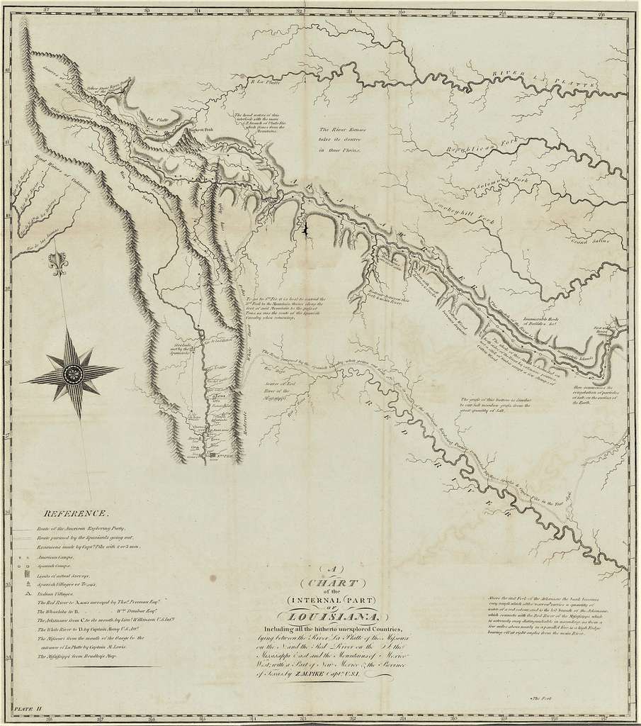 Pike & Nau A Chart of the Internal Part of Louisiana 1810 UTA - PICRYL ...