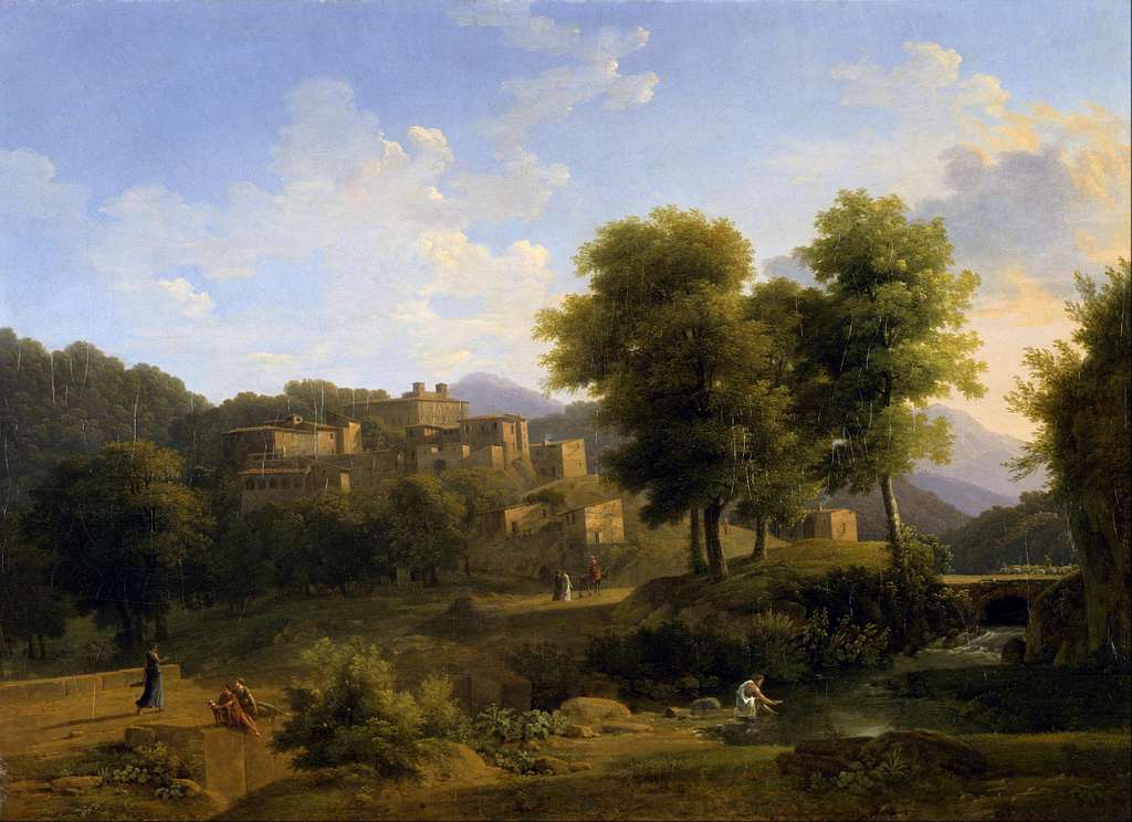 Jean Victor Bertin, Classical Landscape with Figures