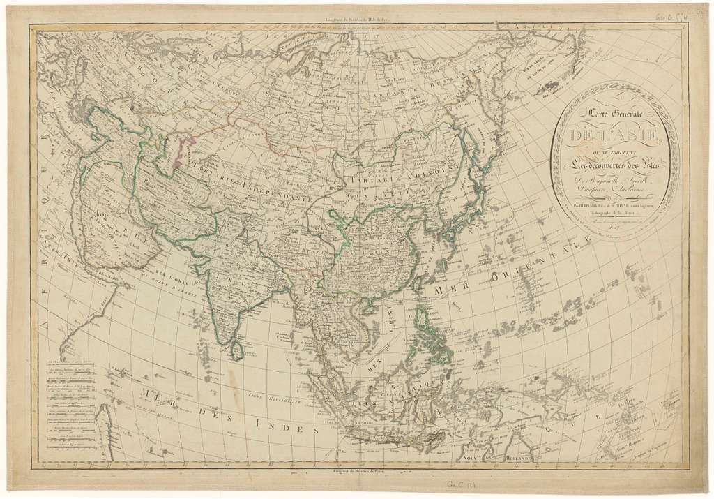 Carte générale de l'Asie, où se trouvent les découvertes des îles de ...