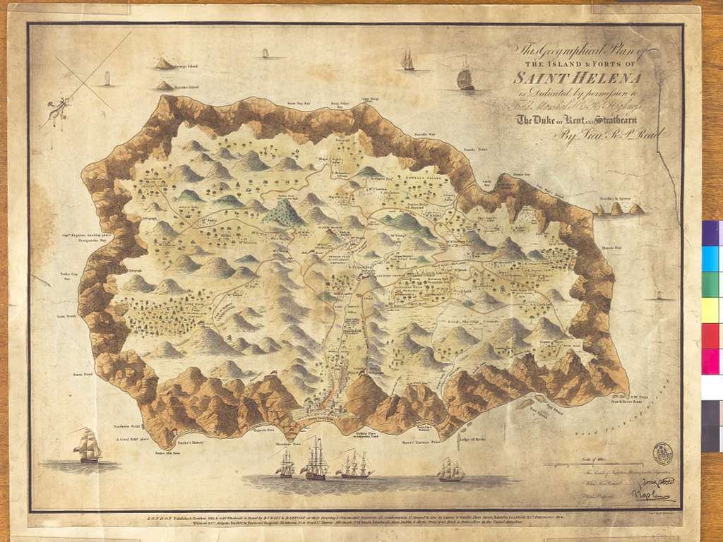 This Geographical Plan Of The Island Of Saint Helena Is Dedicated By   This Geographical Plan Of The Island Of Saint Helena Is Dedicated By Permission 4946d4 1024 