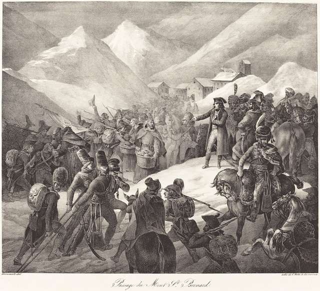 Théodore Gericault, Passage du Mont St. Bernard (Napoleon's Army ...