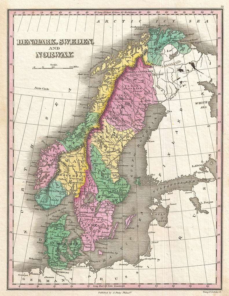map of scandanavia