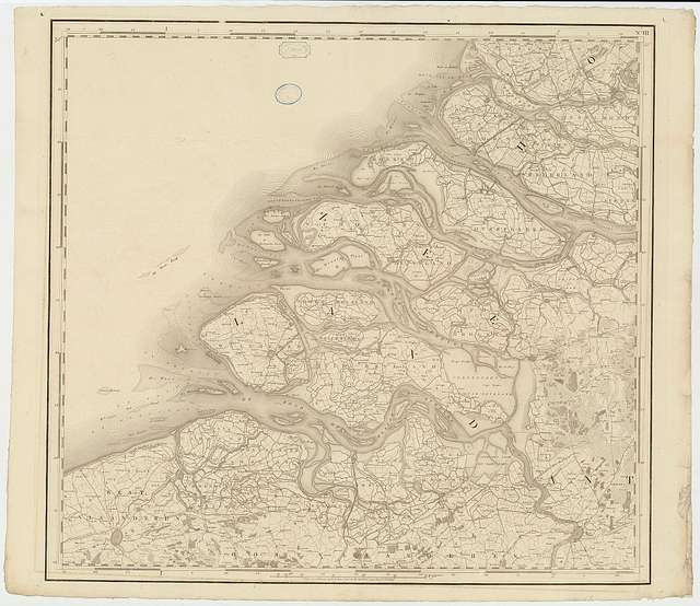 Chorotopographische Kaart der noordelijke Provincien van het Koningrijk ...