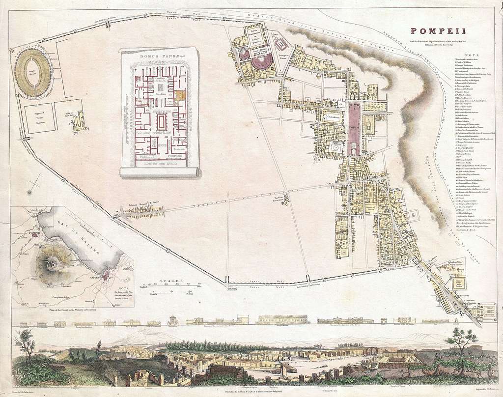 1832 S.D.U.K. План города или карта Поморья, Италия - График -  Поморье-СДУК-1832 - PICRYL Поиск в мировом общественном достоянии