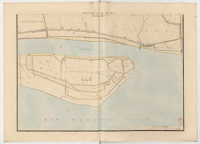 Atlas van den Hoekschen Waard... overeen Homstig de Kadastrale Kaarten ...
