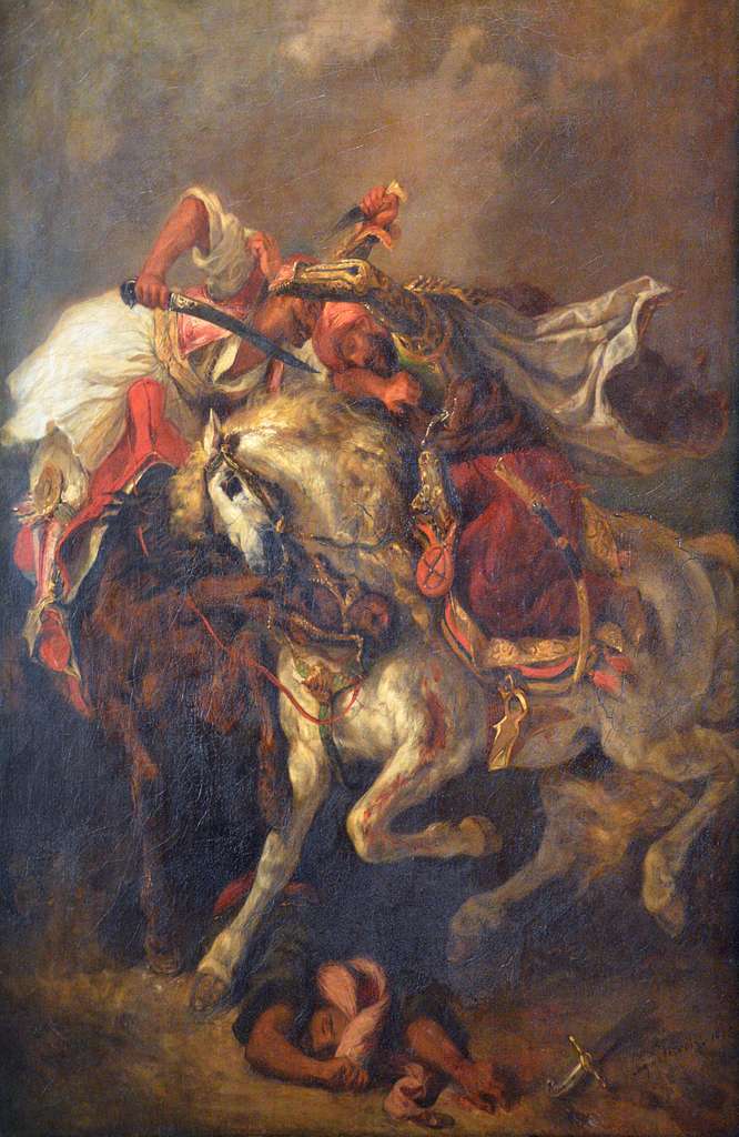 Combat du giaour et du pacha-Eugene Delacroix - PICRYL - Public Domain ...