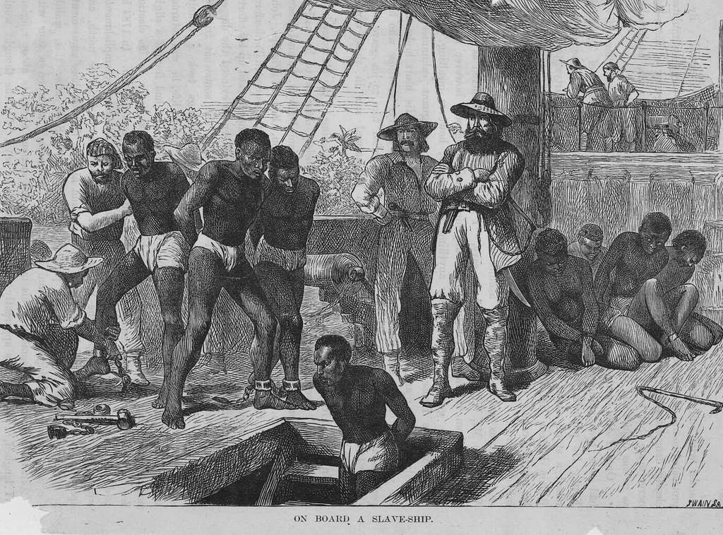 On Board a Slave-Ship, engraving by Swain c. 1835 - PICRYL - Public Domain  Media Search Engine Public Domain Search