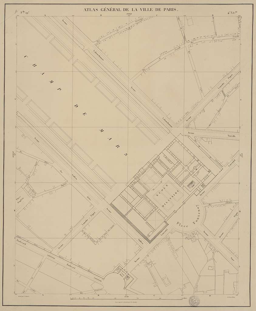 Atlas De Jacoubet - 29. Champ De Mars Et Ses Environs - Bhvp - Picryl 