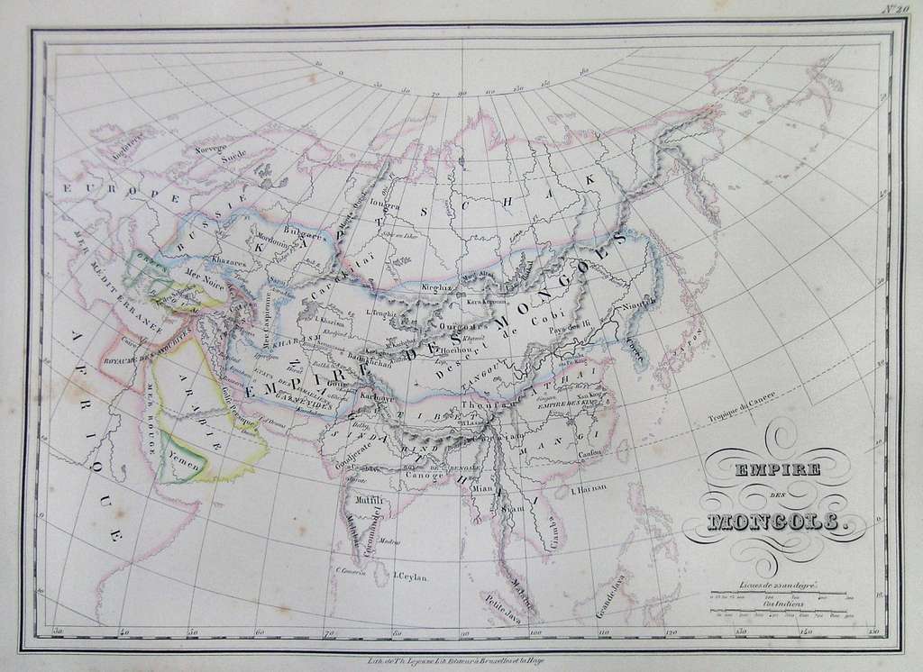 Karte des mongolischen Reiches