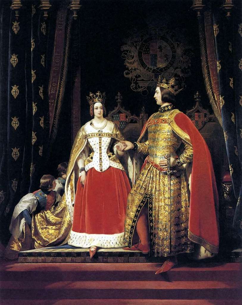 Edwin Henry Landseer - Queen Victoria and Prince Albert at the Bal ...