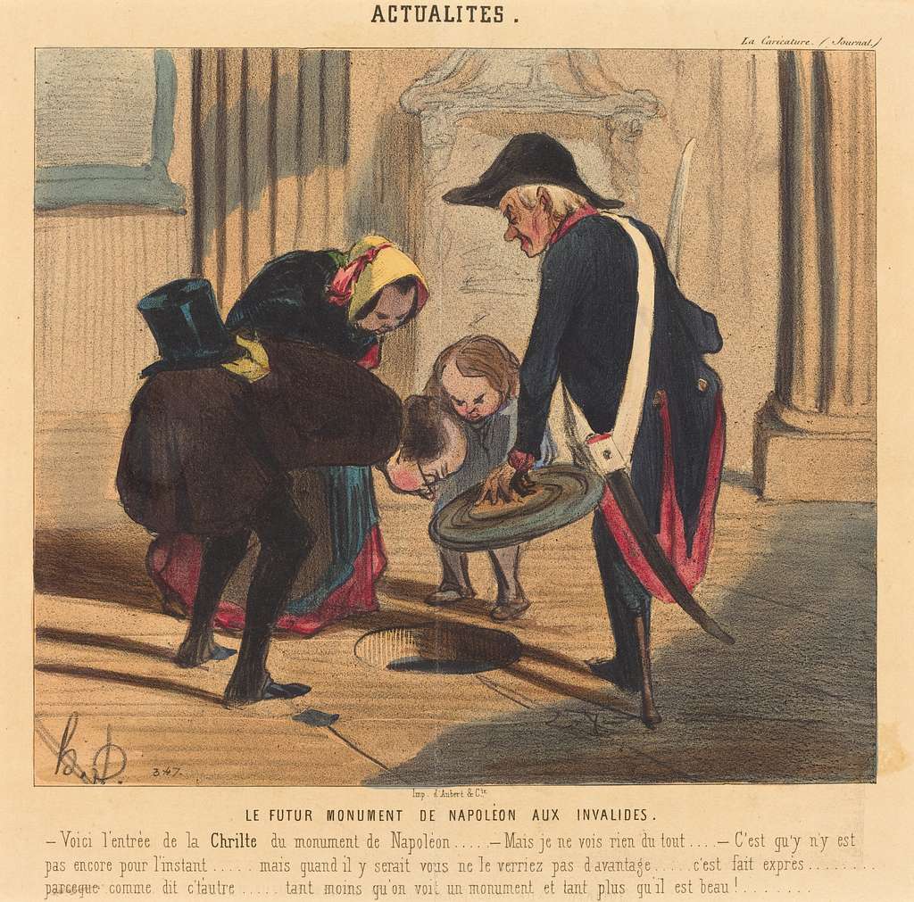 Honoré Daumier, Le Futur Monument De Napoléon Aux Invalides, 1842, NGA ...