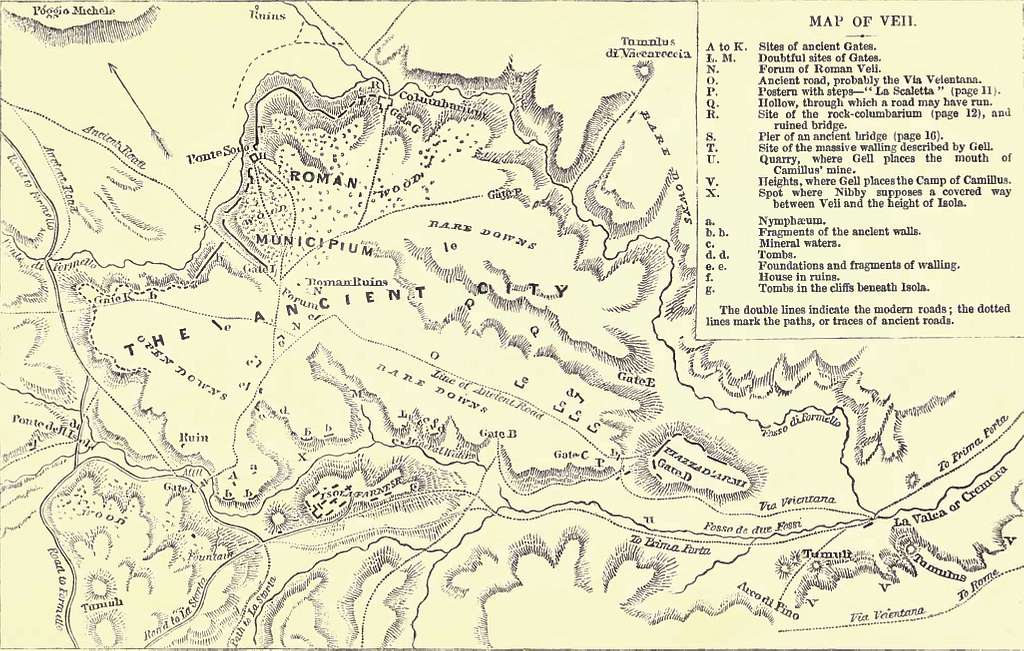 Map Of Veii - Picryl Public Domain Search