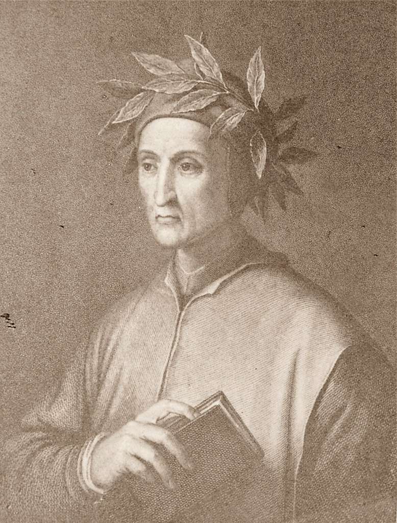 Dante Alighieri. Public domain portrait engraving PICRYL