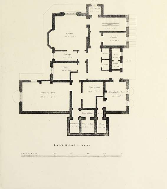 Domestic architecture, being a series of designs, for mansions, villas ...