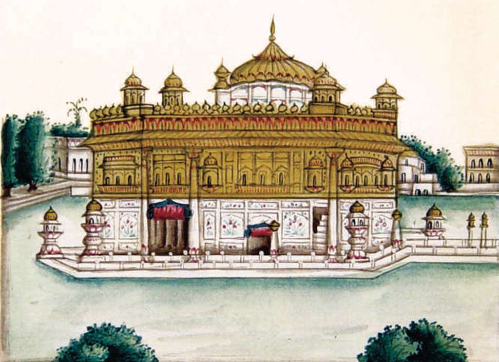 Watercolor Sketch Golden Temple Amritsar Punjab Stock Vector (Royalty Free)  720938491 | Shutterstock
