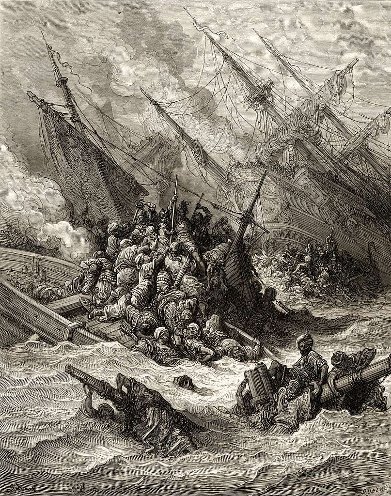 Gustave Doré - The Battle of Lepanto - PICRYL - Public Domain Media Search  Engine Public Domain Search