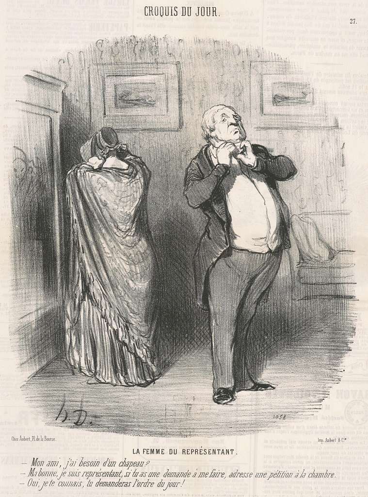 Honoré Daumier, La femme du représentant, 19th century, NGA 197536 ...