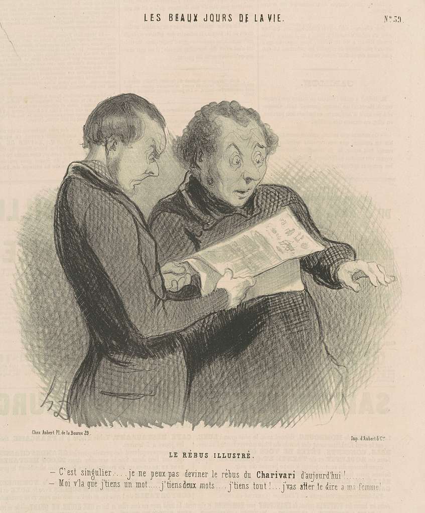 Honoré Daumier, Le rébus illustré, 19th century, NGA 180268 - PICRYL ...
