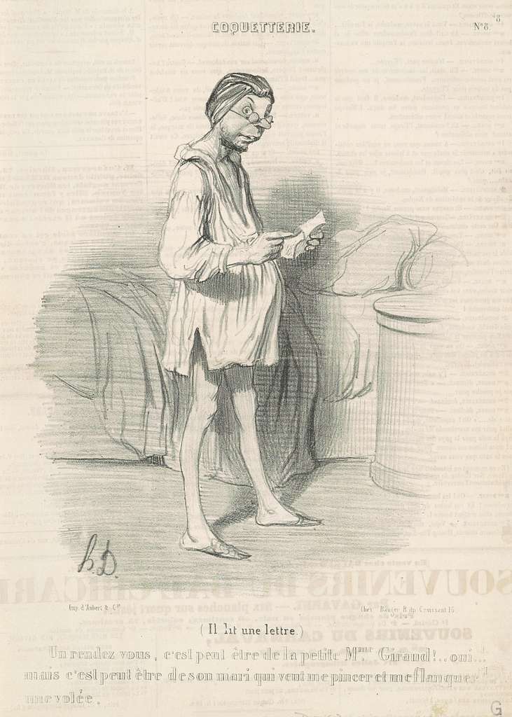 Honoré Daumier, Un Rendez Vous, C'est Peut-être De La..., 19th Century ...