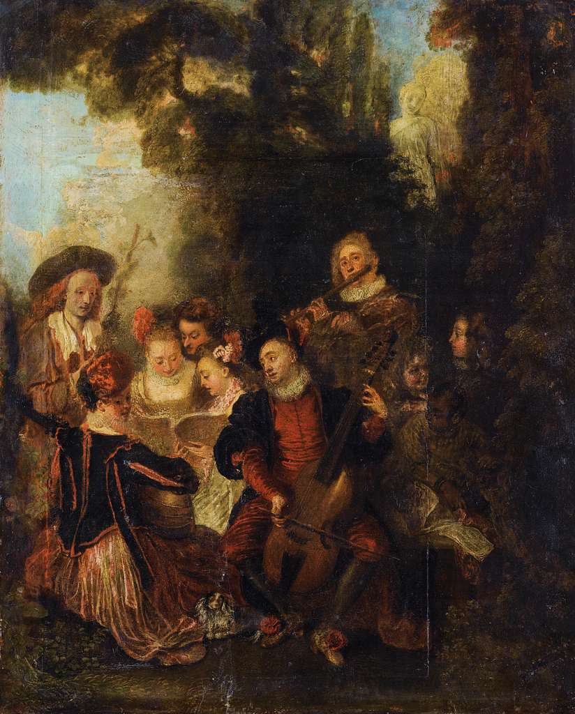 Jean Antoine Watteau Le concert champ tre PICRYL Public