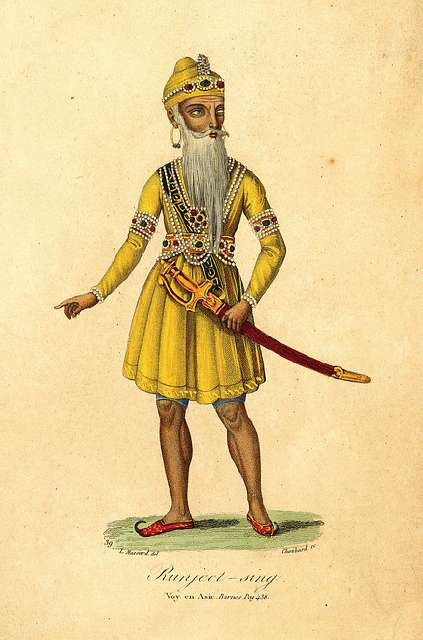 Maharaja Ranjit Singh 1780 1839 Leader Sikh Empire Vintage Line Stock  Vector by ©Morphart 218157444
