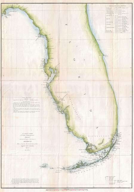 1852 U.S. Coast Survey Map of Florida - Geographicus - WesternFlorida2 