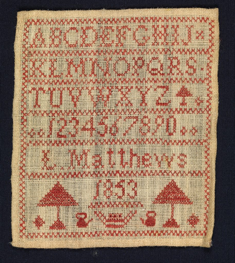 Sampler made at a charity school - PICRYL Public Domain Image