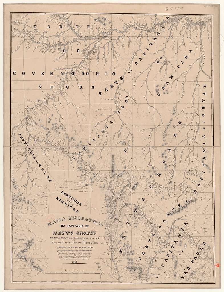 Mappa geographico da capitania de Matto Grosso formado no anno de 1802 ...