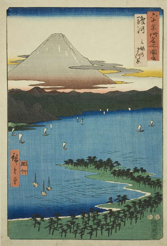 Miho no Ura Bay in Suruga Province