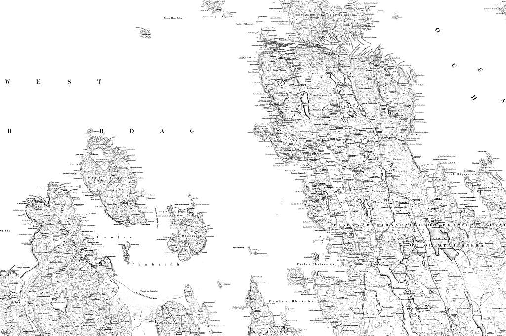 Map of Isle of Lewis Sheet 017, Ordnance Survey, 1851-1855 - PICRYL ...