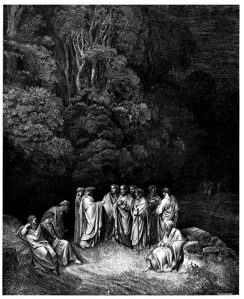 Gustave Doré - Dante Alighieri - Inferno - Plate 12 (Canto IV - Limbo, Dante  is accepted as an equal by the great Greek and Roman poets) - PICRYL -  Public Domain Media Search Engine Public Domain Search