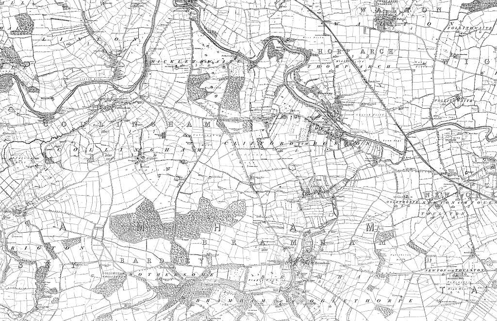 Map of Yorkshire Sheet 189, Ordnance Survey, 1848-1857 - PICRYL ...