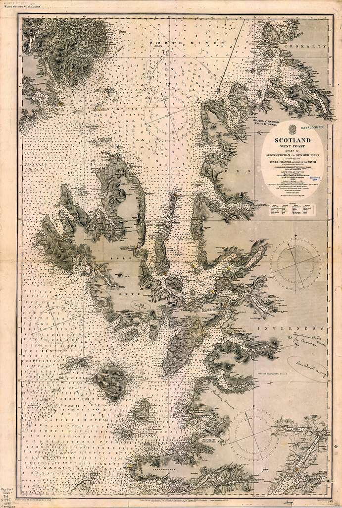 Admiralty Chart No 2475 Scotland W. Coast Sheet 4 Ardnamurchan to ...