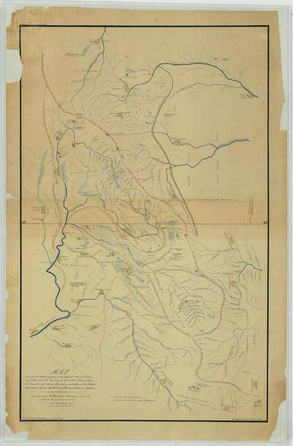 Map showing the relative positions of the different tribes of Indians ...