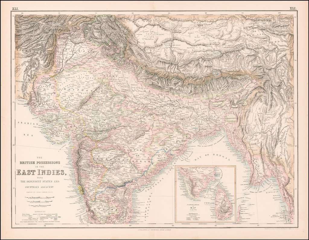 Map Of India And Neighbouring Countries Carte De L'Indie…, 55% OFF