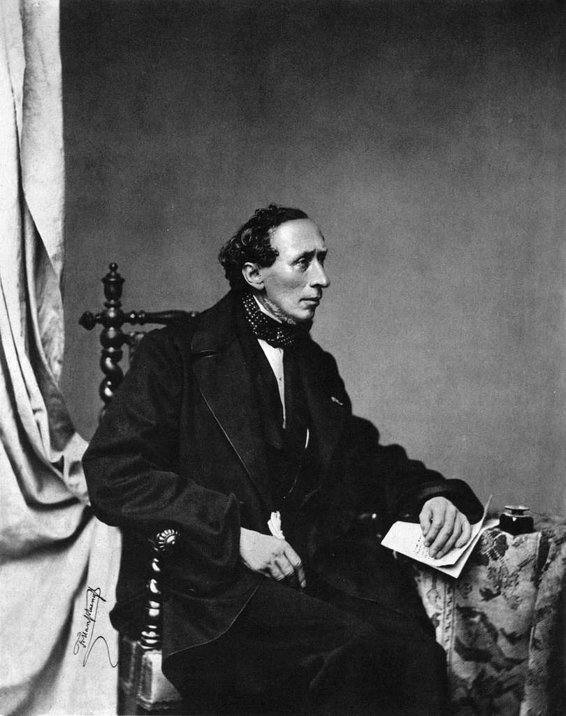 Portrait of Hans Christian Andersen [from Phrenological journal