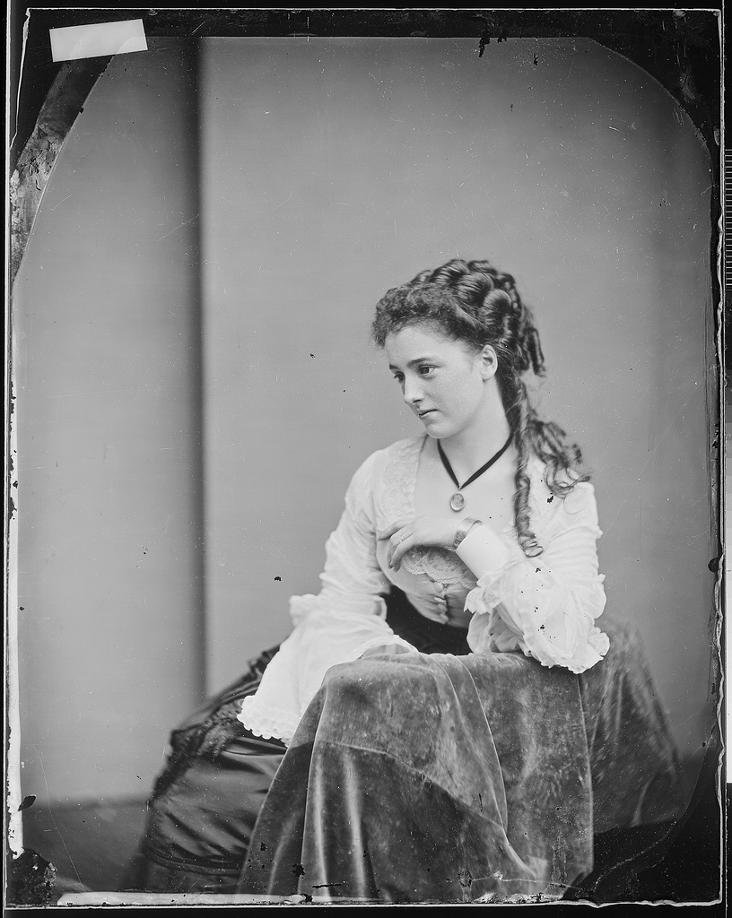 Female portrait of American Civil War time by Mathew Brady. - - Public Domain Media Search Engine Public Search