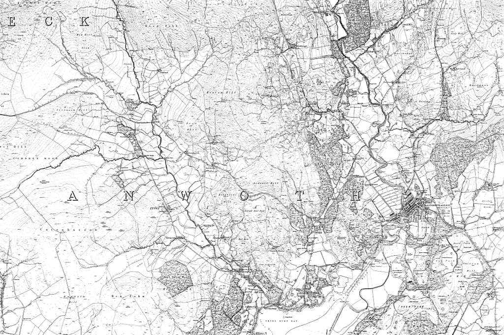 Map of Kirkcudbrightshire Sheet 043, Ordnance Survey, 1851-1860 ...