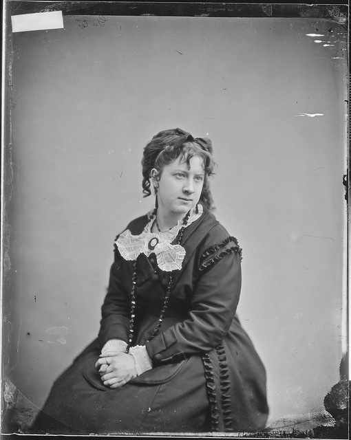 Miss Gates. Female portrait of American Civil War time by Mathew Brady ...