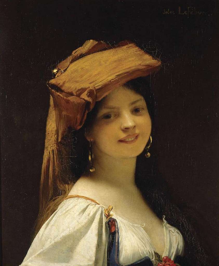 Beauty Portrait of Judith by Jules Joseph Lefebvre
