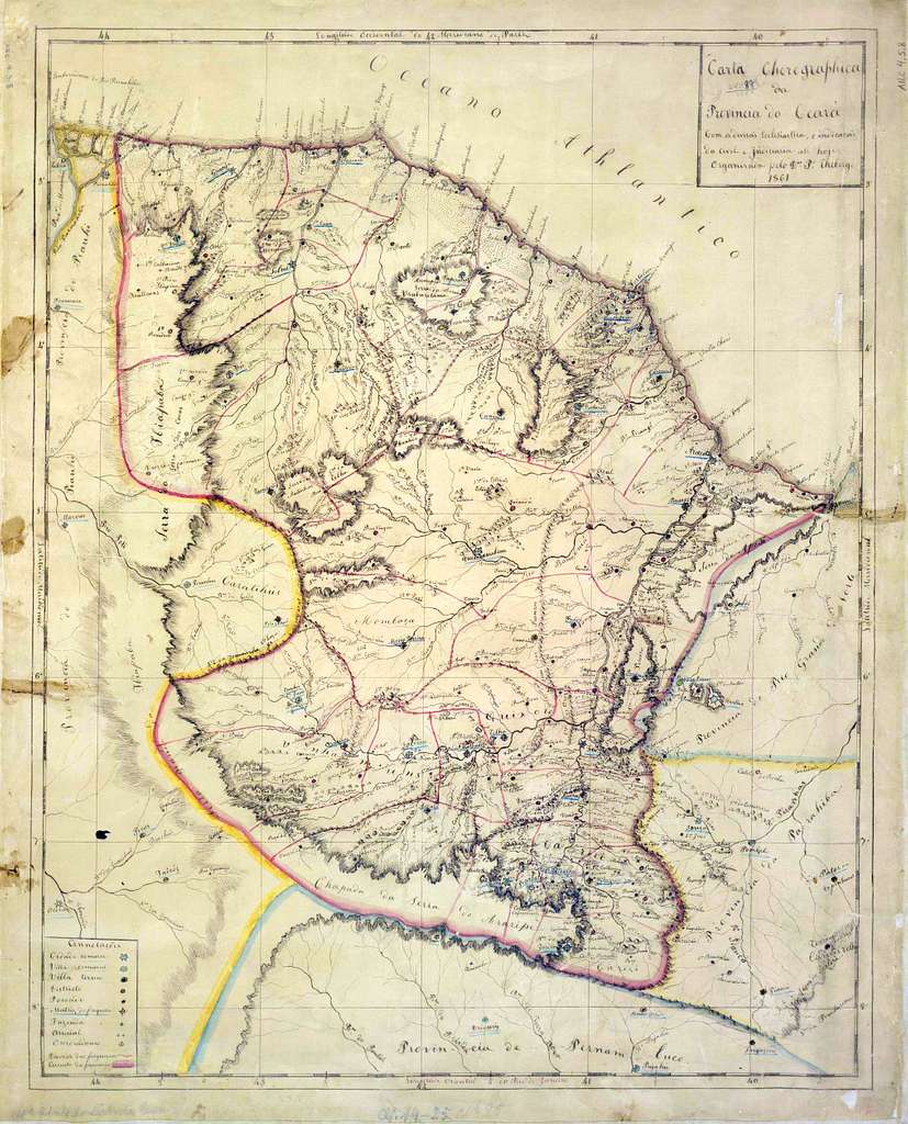 Mapa Theberge Ceará 1861 - PICRYL - Public Domain Media Search Engine ...