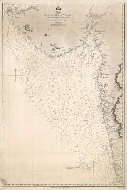 Admiralty Chart No 2736 India. West Coast. Gulf of Cutch to Viziadrug ...