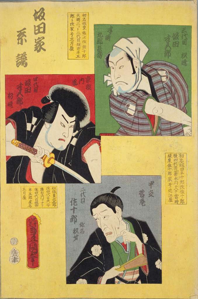 NDL-DC 1308176-Utagawa Kunisada-坂田家系譜 三代目坂田半五郎・四