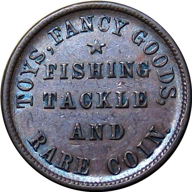 Oswego New York Marshall Rare Coin Fishing Tackle Dealer Civil War