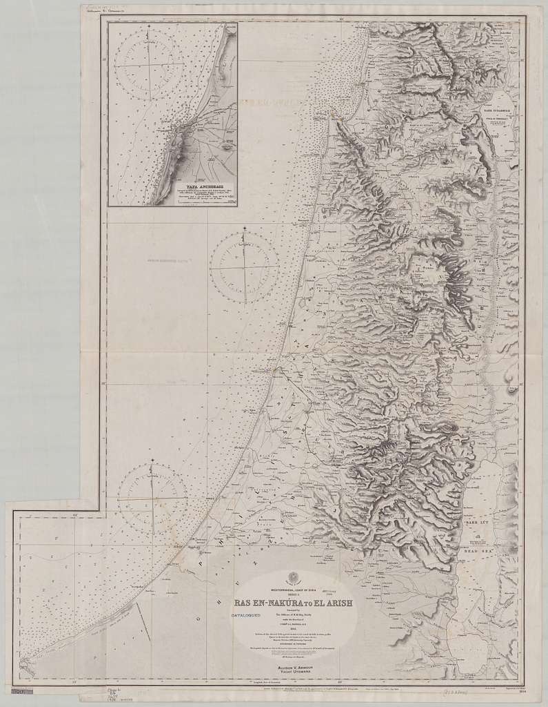 Admiralty Chart No 2634 Syria sheet 3 En-Nakúra to El Arish, Published ...